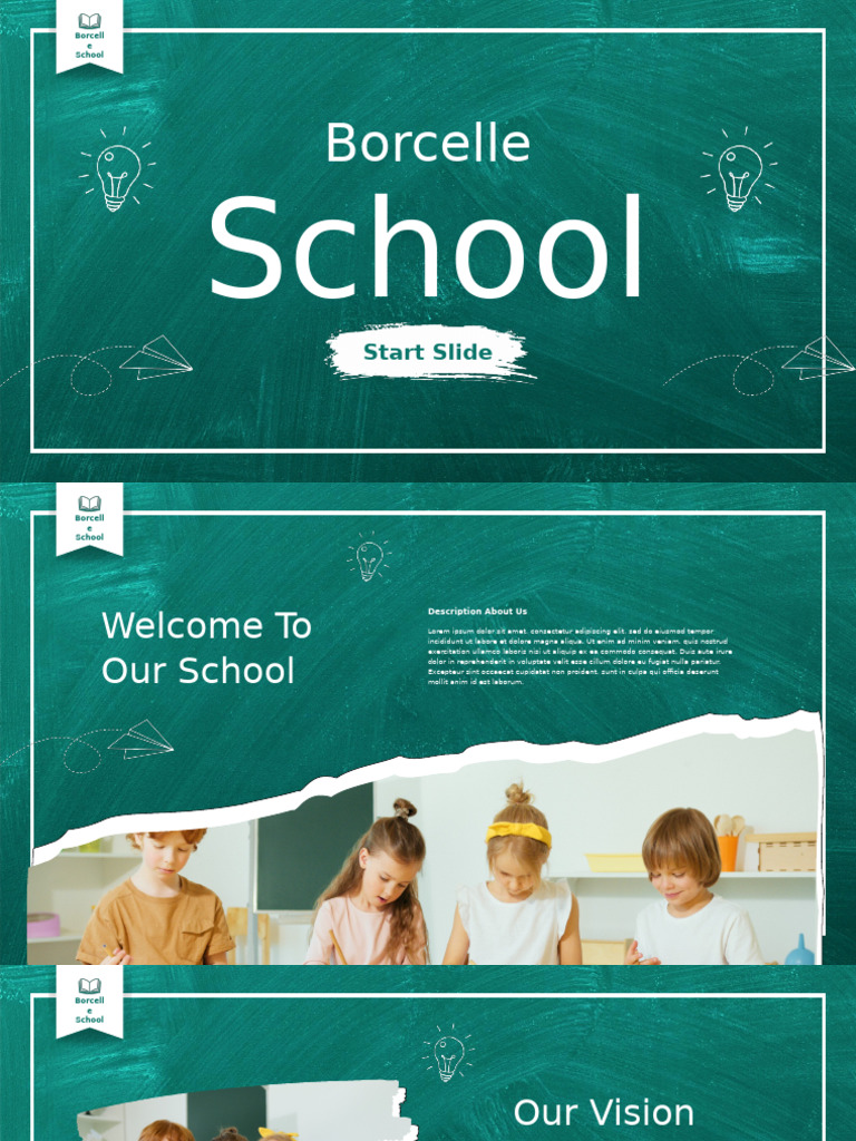 Green Playful School Presentation | PDF