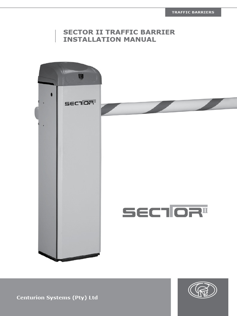 SECTOR II Traffic Barrier Installation Guide | PDF | Electrical Wiring ...