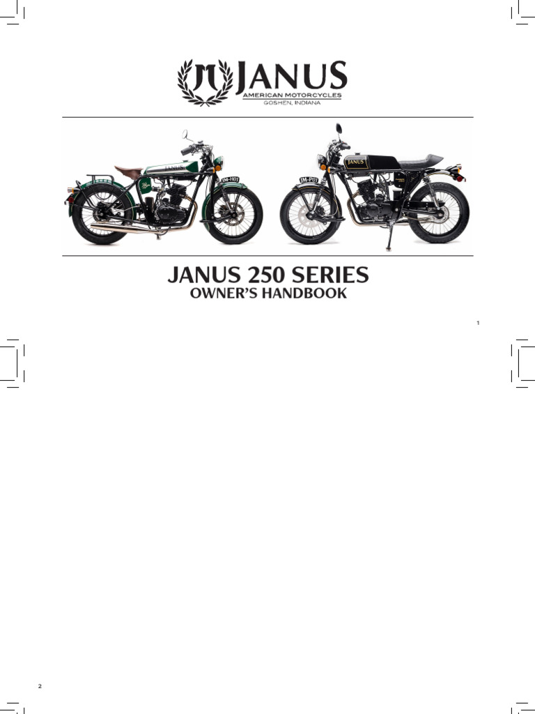 Janus 250 Series Owner's Handbook | PDF | Clutch | Motorcycle