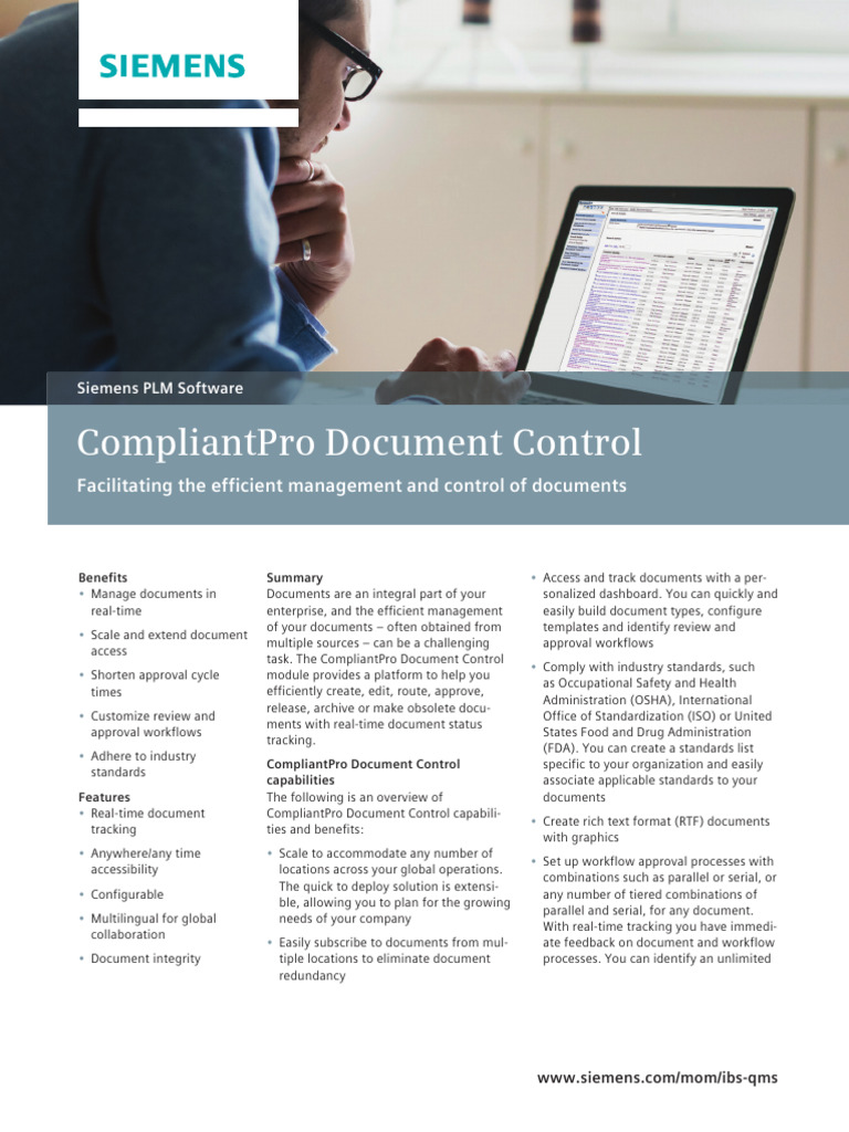 CompliantPro Document Control Overview | PDF | Computing | Information ...