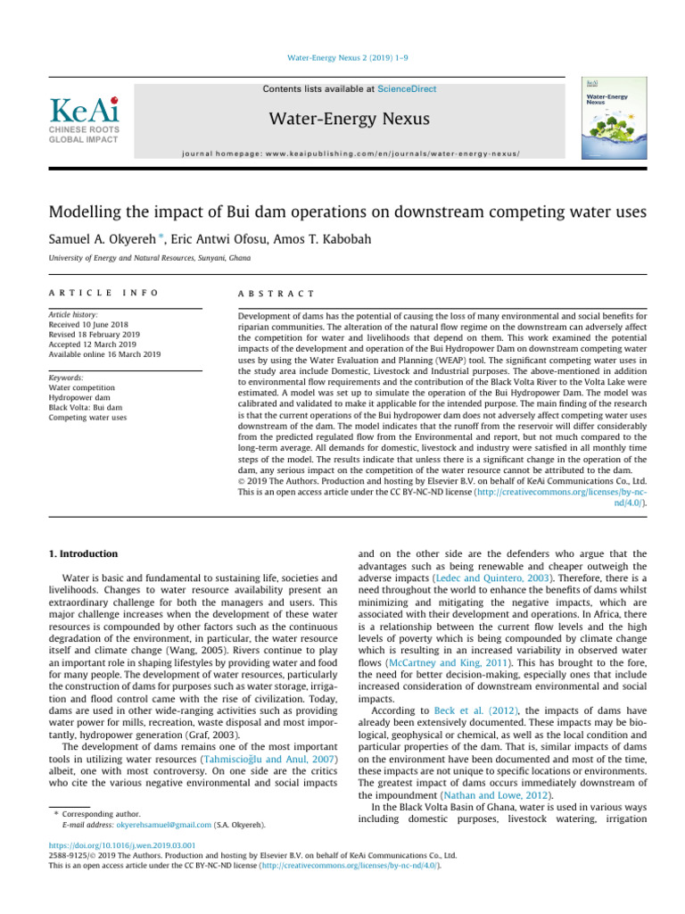 1 s2.0 S2588912518300109 Main | PDF | Hydroelectricity | Dam
