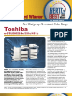 Toshiba 281c 451c 351c Bertl Best of Year Color Article