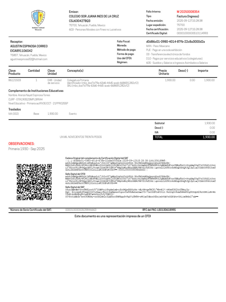 Invoice CSJ630427BQ3 | PDF