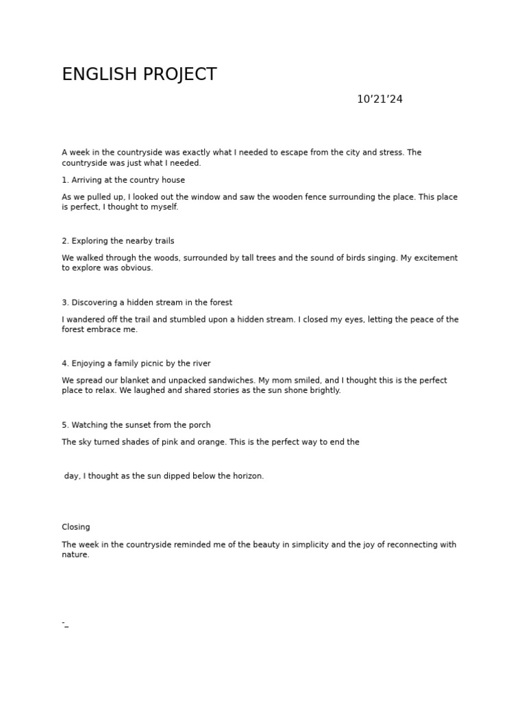 English Project | PDF