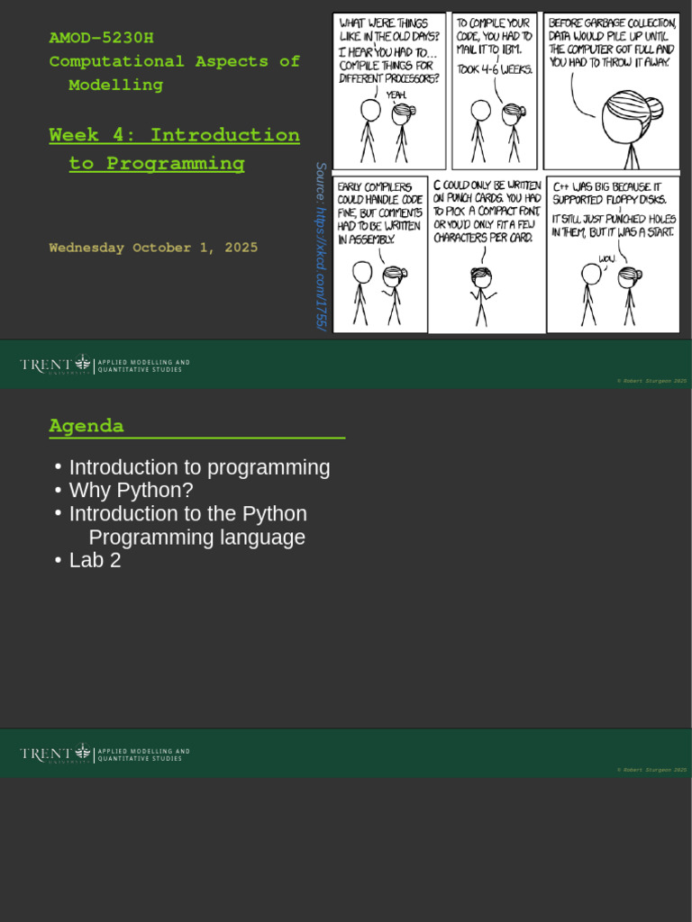 AMOD-5230H - Week 4 - Introduction To Programming | PDF | Computer ...