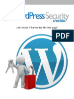 The WordPress Security Checklist