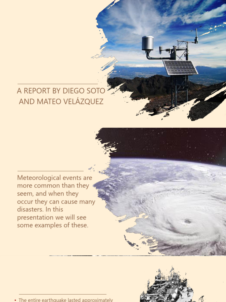 Meteorological Disasters Report | PDF | Earthquakes | Tornadoes