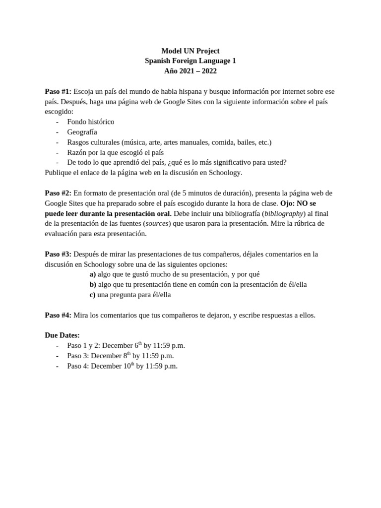 ModelUN FL1 | PDF