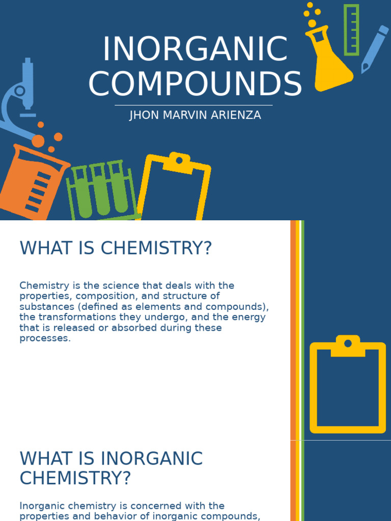 Understanding Inorganic Compounds | PDF | Chemical Compounds | Ion