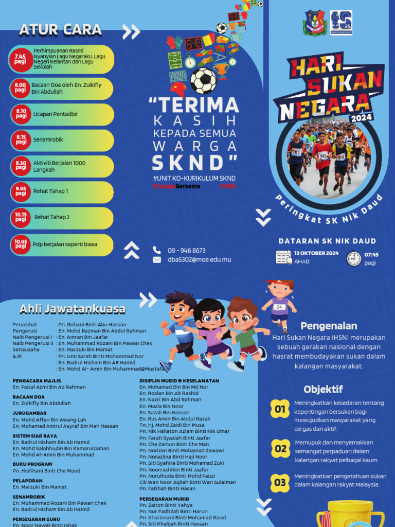 Buku Program Hari Sukan Negara | PDF