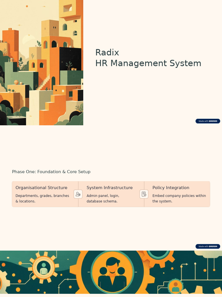 Radix HR Management System Overview | PDF
