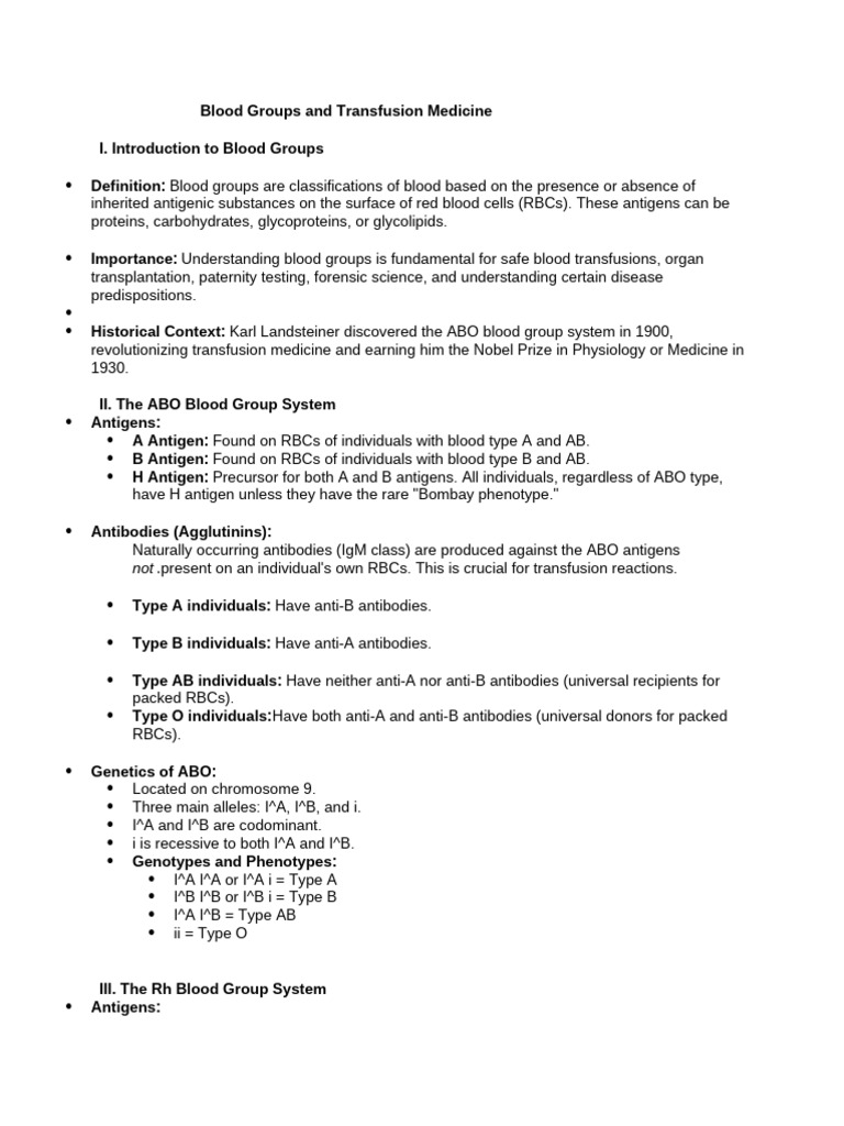 Blood Groups and Transfusion Essentials | PDF | Blood Type | Blood Plasma