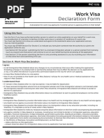 INZ 1224 Visitor Visa Declaration Form | PDF | Travel Visa | Immigration
