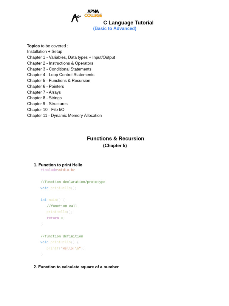 Chapter 5 Code | PDF