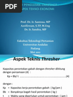 Download Teori Pengujian Thresher - Aspek Tekno-Ekonomi by mazterijo SN92819429 doc pdf
