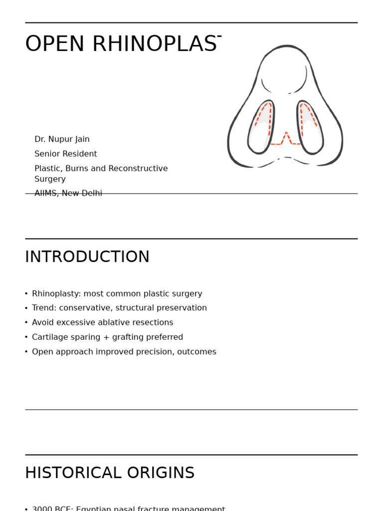 Open Rhinoplasty Techniques and Insights | PDF | Human Nose | Surgical ...