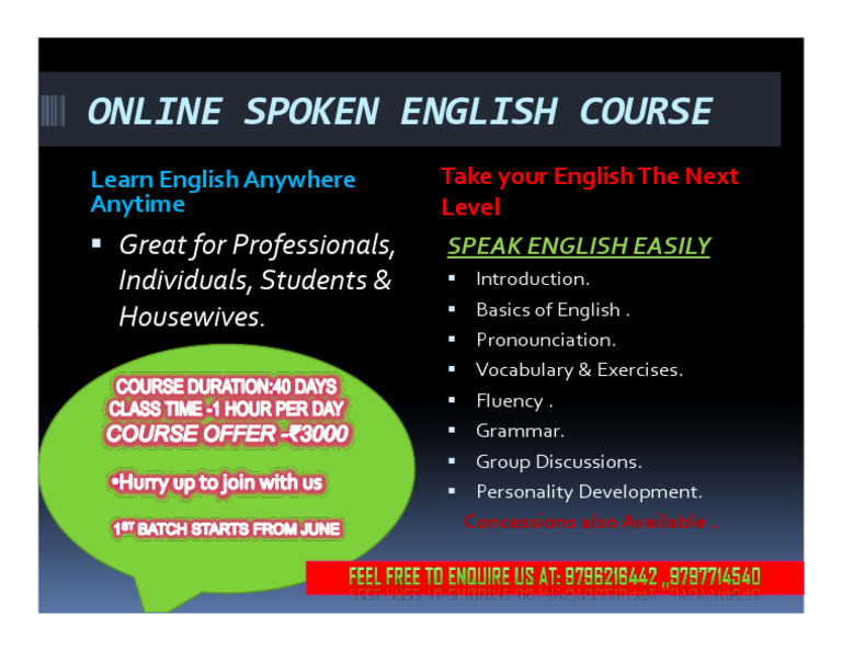 Online English Speaking Course | PDF