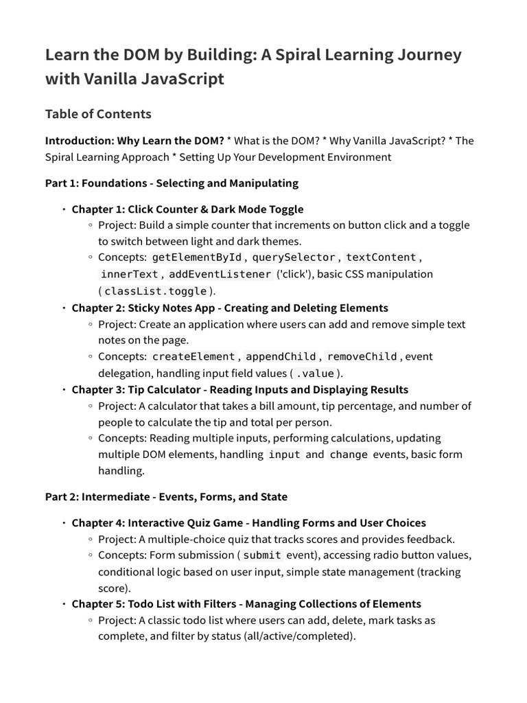learn_dom_by_building_full | PDF | Document Object Model | Html