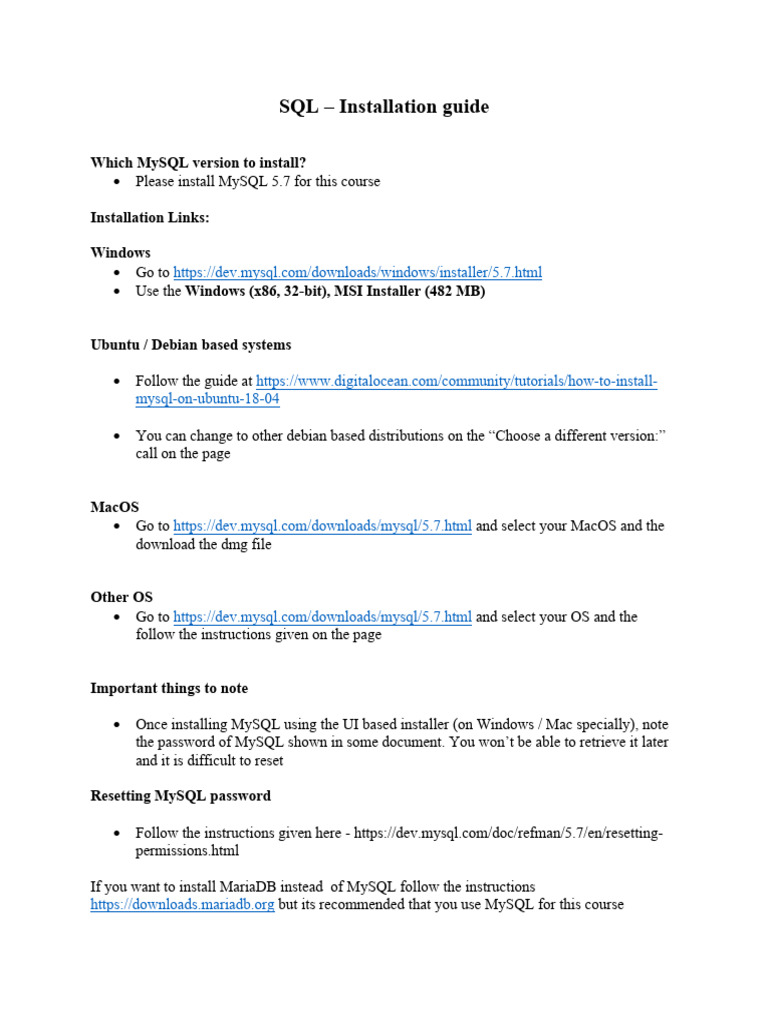 SQLInstallationguide 200412 141133 | PDF