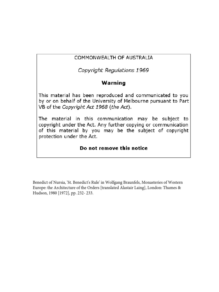 St. Benedict's Rule: Monastic Guidelines | PDF | Christian Worship And ...