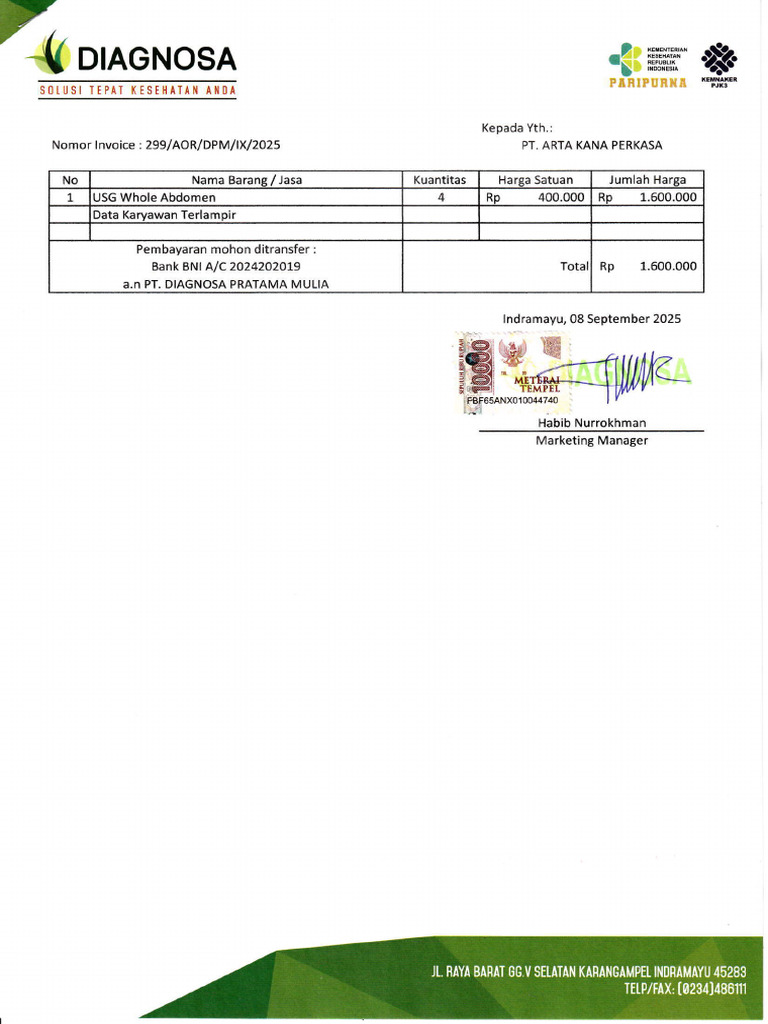 Diagnosa USG Whole Abdomen | PDF