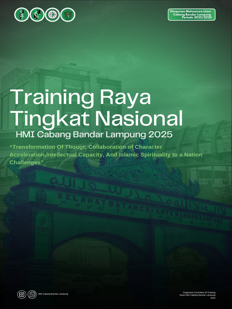 Training Raya HMI 2025: Transformasi Kader | PDF