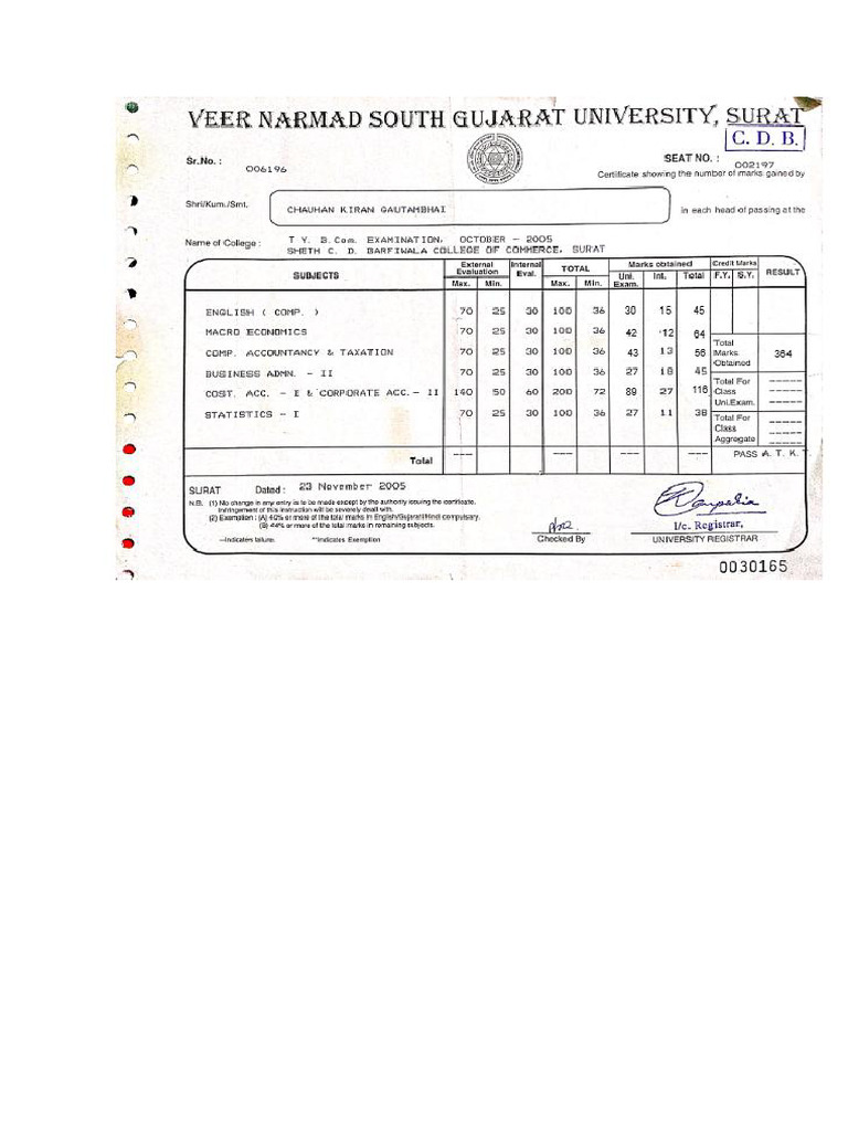 Bcom Certificate Updated | PDF