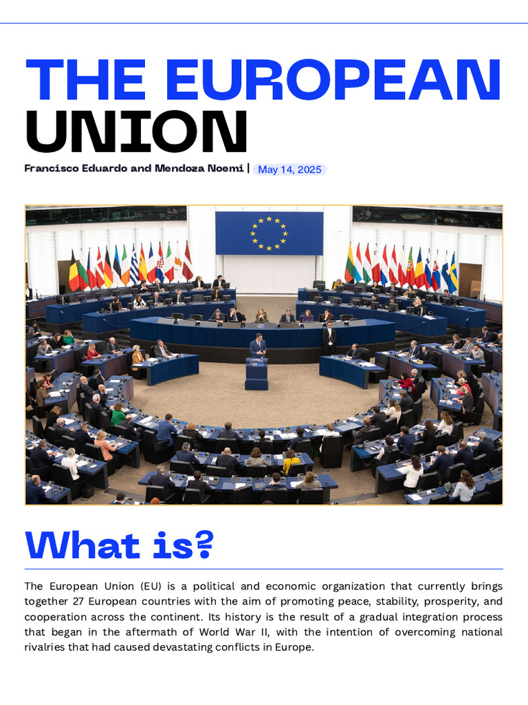 History and Evolution of the EU | PDF | European Economic Community ...