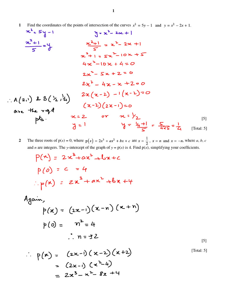 Practice Paper Add Math 3 | PDF
