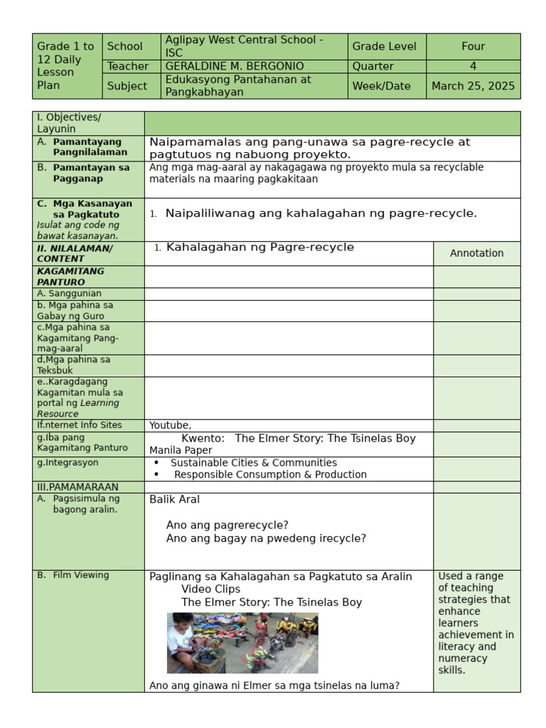 Epp 4 Q4 | PDF