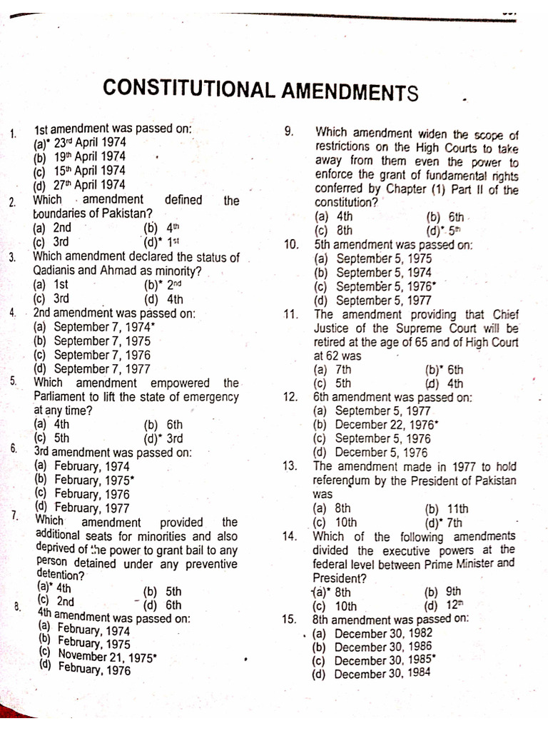 Constitution Amendments | PDF