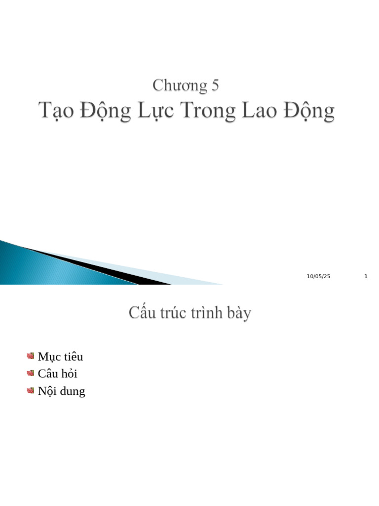 Chuong 5 Tao Dong Luc Trong Lao Dong | PDF