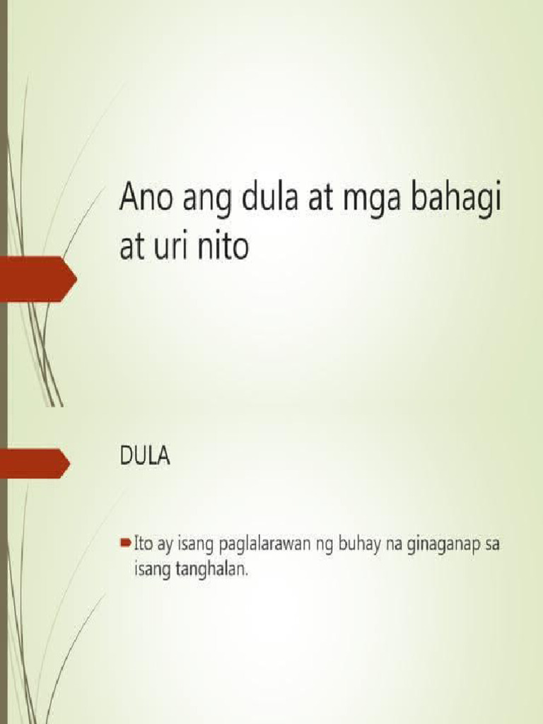 Dula at Maikling Kwento | PDF