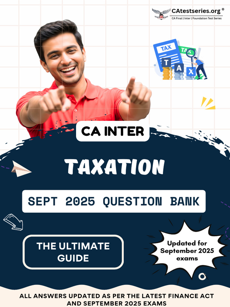 Taxation: Ca Inter | PDF | Income Tax | Taxes
