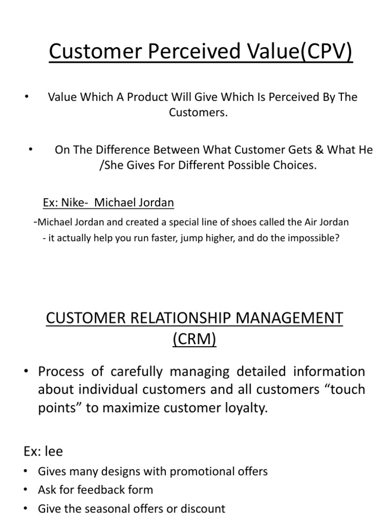 Understanding Customer Value | PDF | Business