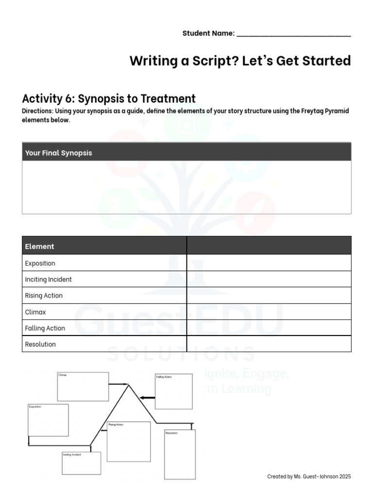 Story - Activity 6 - Synopsis To Treatment | PDF