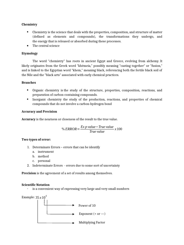 Overview of Chemistry Concepts and Measurements | PDF | International ...