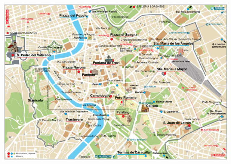Mapa Turistico Roma PDF | PDF