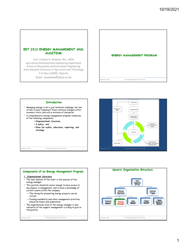 Energy Management Program Overview | PDF | Policy | Energy Management
