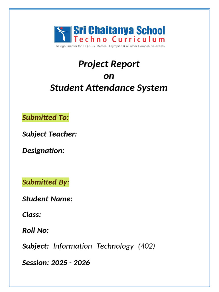 Student Attendance System Overview | PDF | Databases | Biometrics