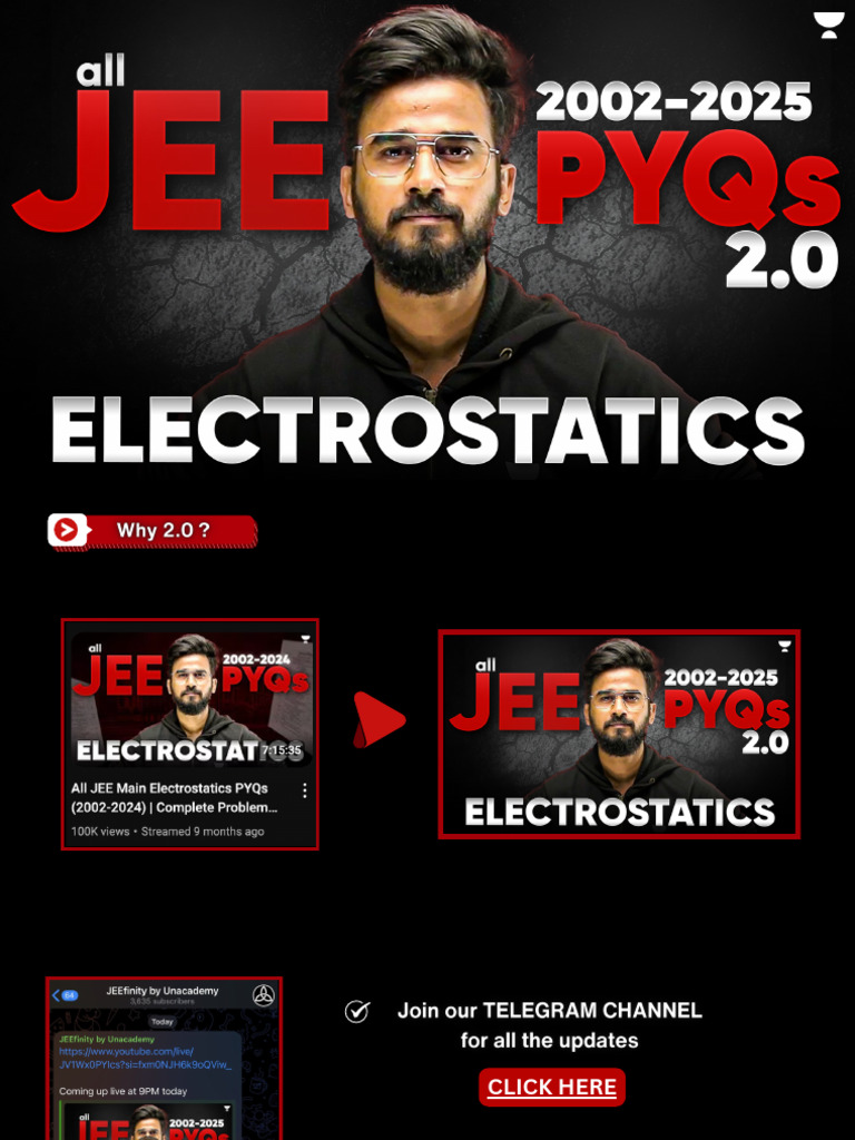 Electrostatics All JEE Main Blank | PDF | Electric Field | Force