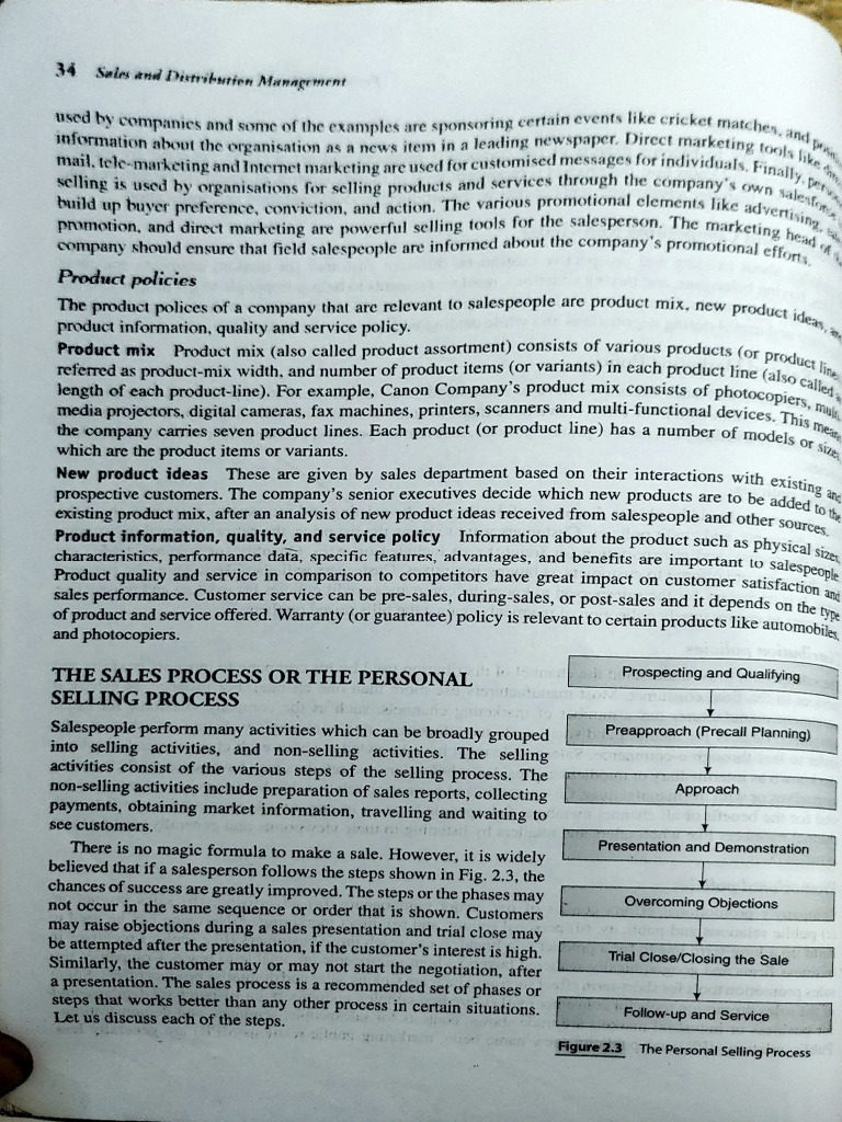 Sales Management and Personal Selling Guide | PDF | Sales