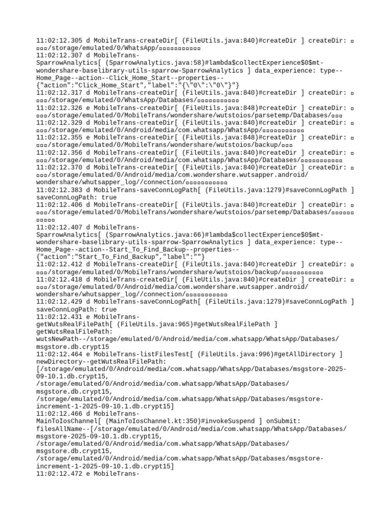 WhatsApp Msgstore Increment Logs | PDF | Android (Robot) | Information ...