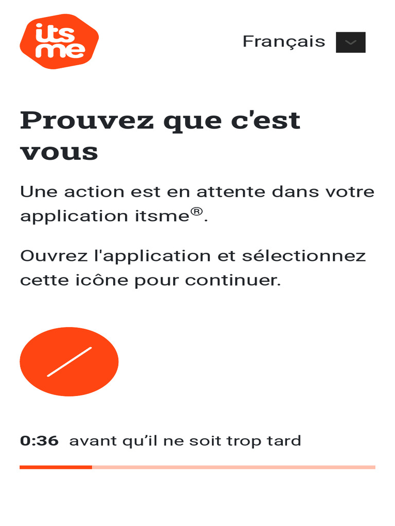 Action en attente dans l'application itsme® | PDF