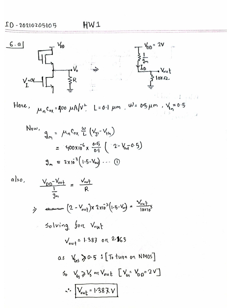 Vlsi HW1 | PDF