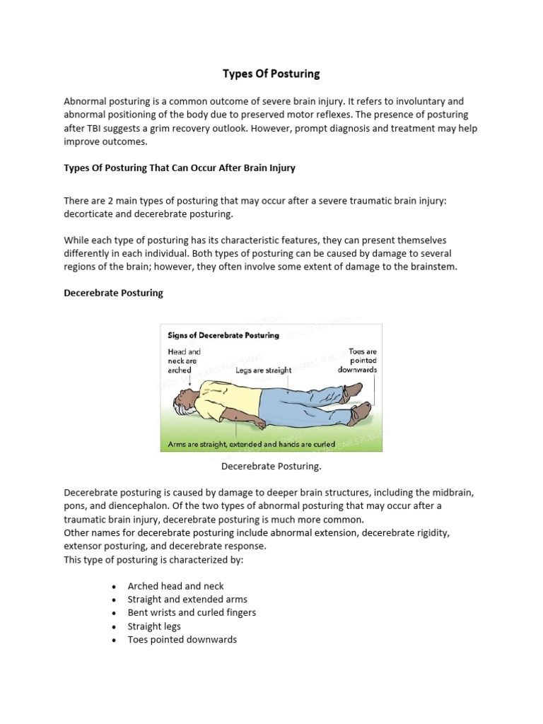 Types of Abnormal Posturing Post-TBI | PDF
