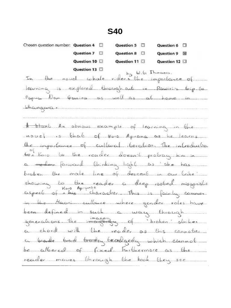 Lesson 8 - Script 40 - The Whale Rider | PDF