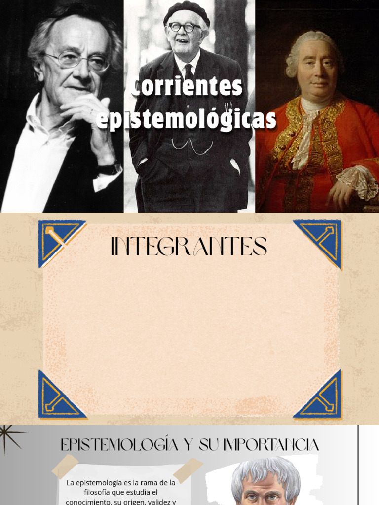 Corrientes Corrientes Epistemológicas Epistemológicas | PDF ...
