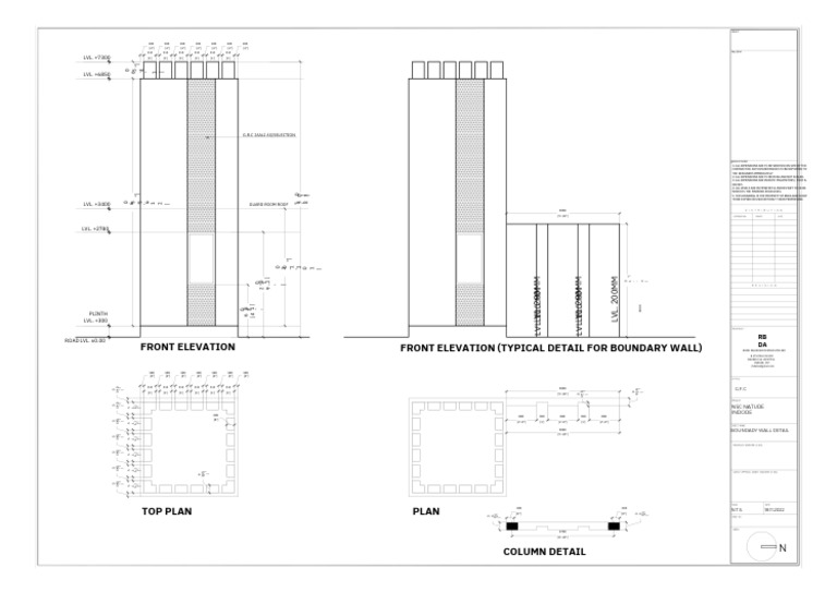 Boundary Wall Detail PDF | PDF