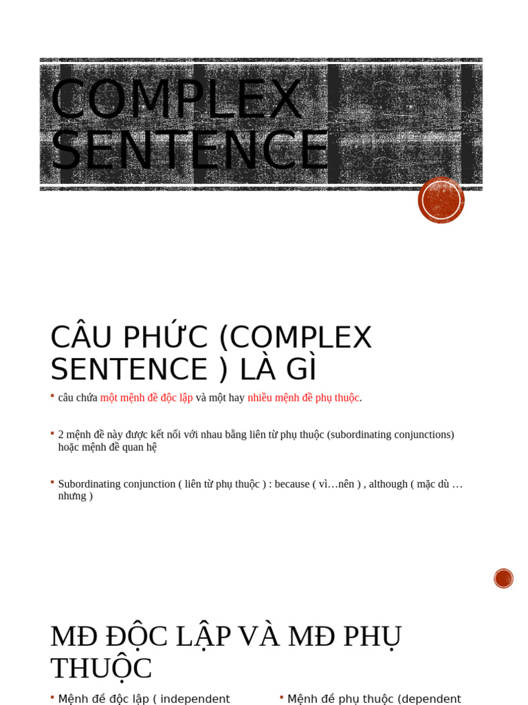 Complex Sentence | PDF